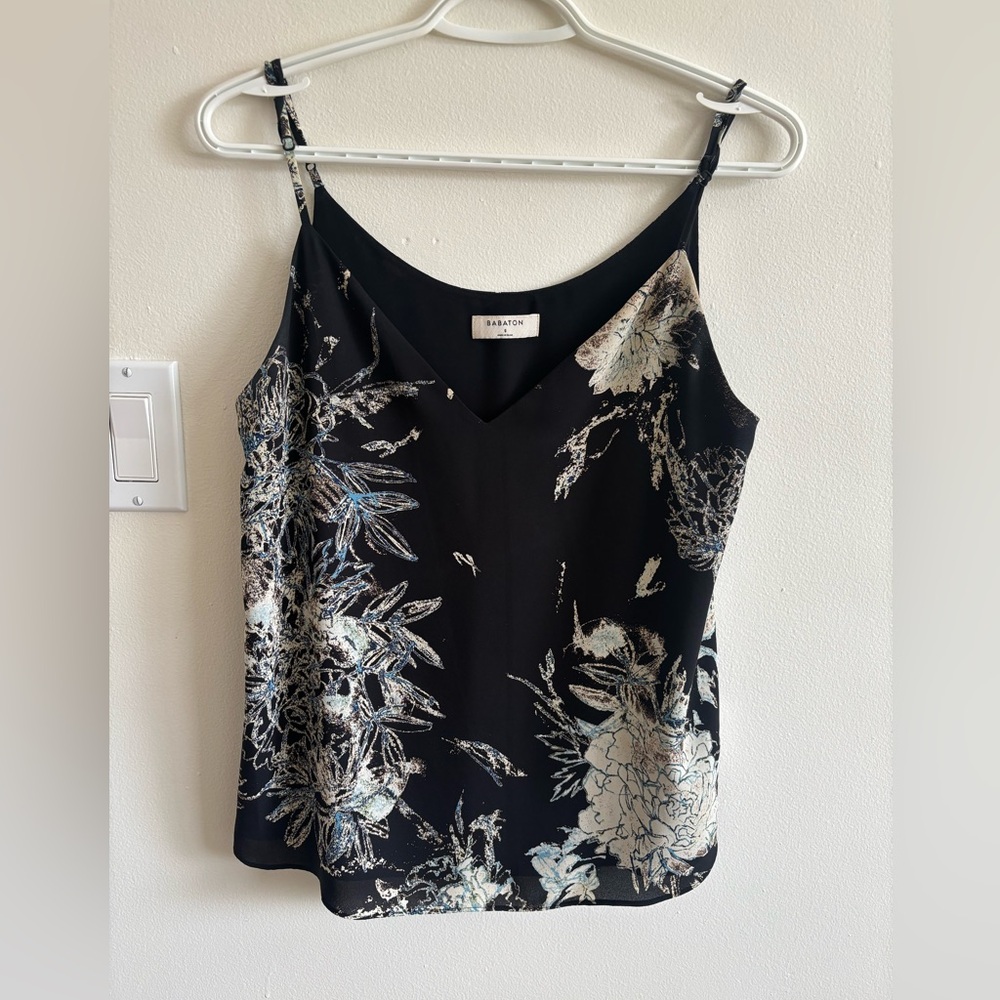 Babaton Black Floral Women's Top